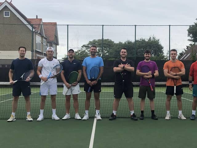 Lee v Avenue (from left): Chris Mueller, Dan Eldred, Tom Chattell, Marty Page, James Green, Rowan Smithson, James Rosenthal, Richard Steeds