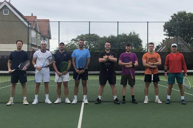 Lee v Avenue (from left): Chris Mueller, Dan Eldred, Tom Chattell, Marty Page, James Green, Rowan Smithson, James Rosenthal, Richard Steeds