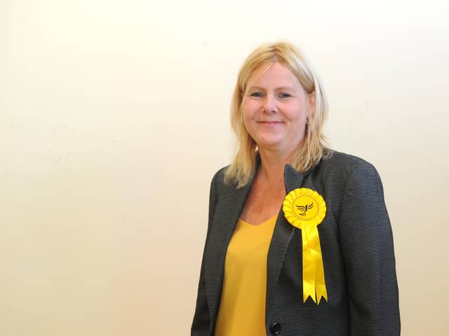 Pictured is: Liberal Democrat Sue Ballard (4 years) elected for Elson ward.

Picture: Sarah Standing