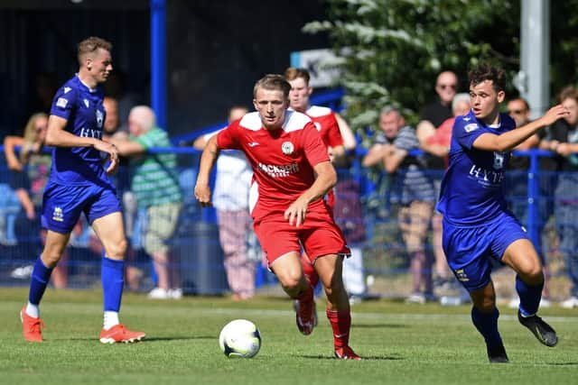 Zak Willett  scored a late leveller at Bemerton. Picture: Neil Marshall