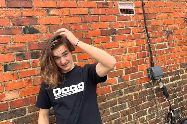 Charlie Wheeler decided to chop off his long hair in aid of the Little Princess Trust.