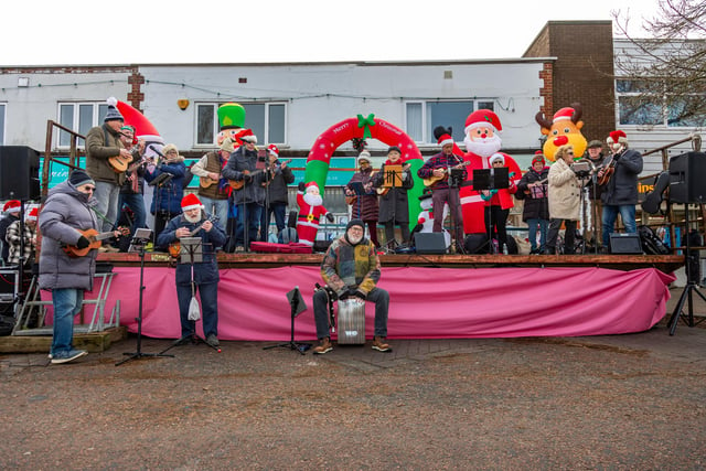 Locals braved the cold to celebrate the start of the Christmas festivites with a street party on Hayling Island on Saturday afternoon.

Pictured - Ykes of Hayling

Photos by Alex Shute