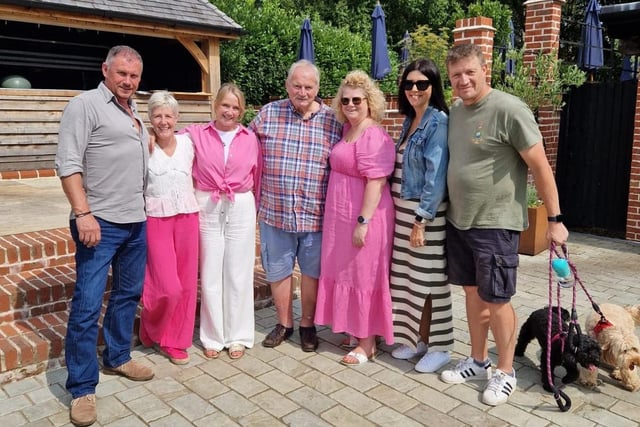 Ken Reilly with his family