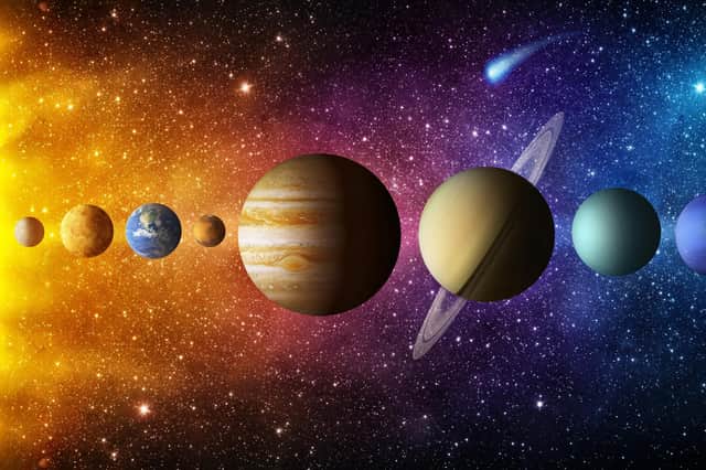 The Solar System (and definitely no Pluto). Elements of this image furnished by NASA, picture by Shutterstock.