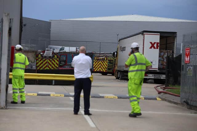 A fire at the Veolia recycling plant in Quatremaine Road in Portsmouth on June 2, 2021
Picture: Habibur Rahman