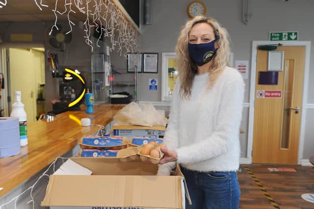 Lisa Grundy, one of the Gosport Borough FC youth team managers and a 'Feed a Family' volunteer. Picture: Sarah Standing