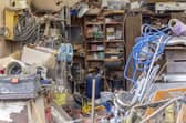 Alun Newman is going to tackle the garage but nothing's being thrown away