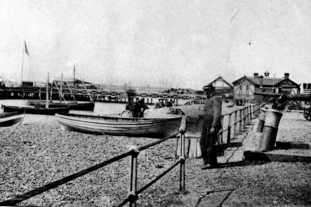A view towards Clarence Pier, 1860. Yes, this picture is 160 years old. Picture: Barry Cox postcard collection