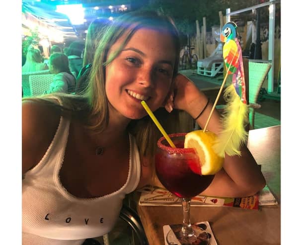 Charlotte Simpson, of Whiteley, who died aged 18, just months after being diagnosed with bowel cancer