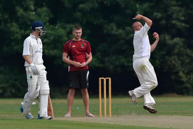 Lee Hungerford, right, was among the wickets as Portsmouth 2nds defeated Lymington 2nds.  Picture: Neil Marshall