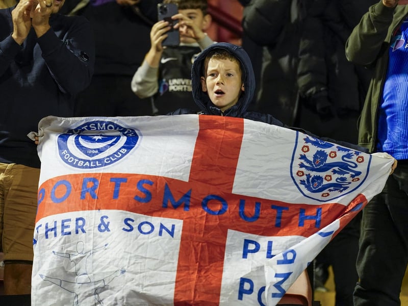 A late night for this young Pompey fan at Barnsley.