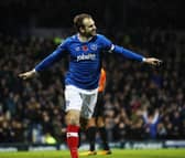 Brett Pitman scored 25 goals for Pompey in 2017-18 after joining from Ipswich. Picture: Joe Pepler
