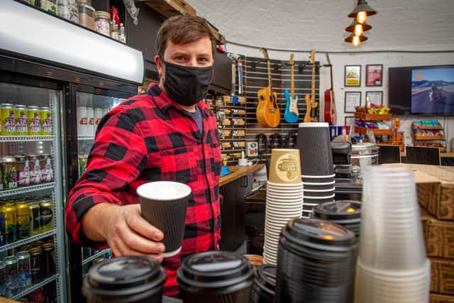 Owner Paul Caruana at Casemates studio, Scott Road, Portsmouth on 4 November 2020. Picture: Habibur Rahman