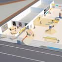 The former Sainsbury's building in Commercial Road, Portsmouth, will be converted temporarily into the Undercover Skatepark Project. Picture: PCC