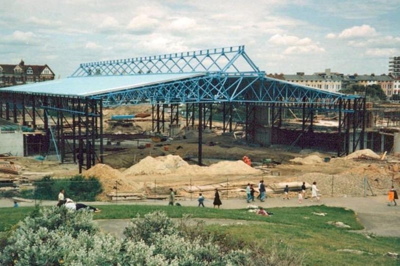 There are few, if any, photos of it in our digital records - but multiple readers said they would bring back the Rock Gardens Pavilion in Southsea. Here's the Pyramids being built in its place in 1988.