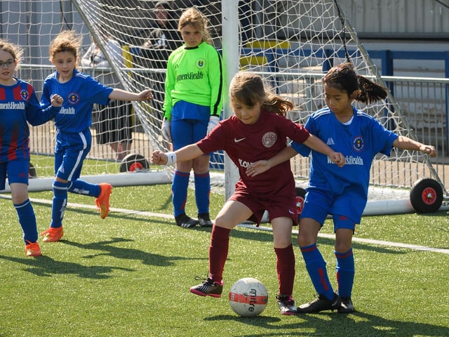 Atalanta Sports FC up against Worthy Youth (all blue kit). Picture: Keith Woodland (030621-63)