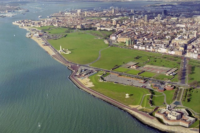 Southsea Castle, the D-Day Museum (as was) and the common