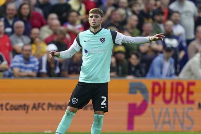 Zak Swanson was forced off injured against Newport County