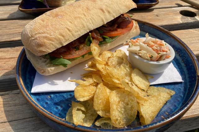 The steak ciabatta at The Cricketers.