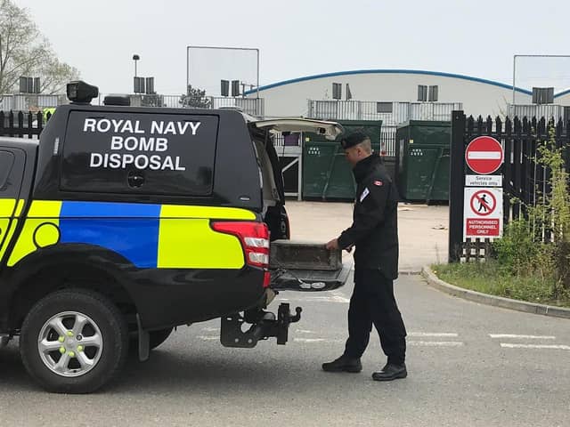 Royal Navy bomb disposal experts. Photo: Royal Navy