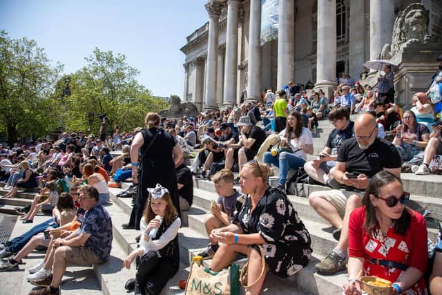 Hundreds gathered to watch the Doctor Who panel.
Picture: Alex Shute