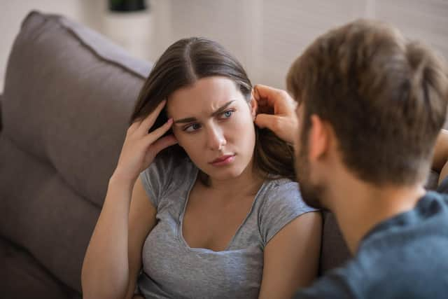 A generic stock photo of a couple having an argument. Credit: Alamy/PA.