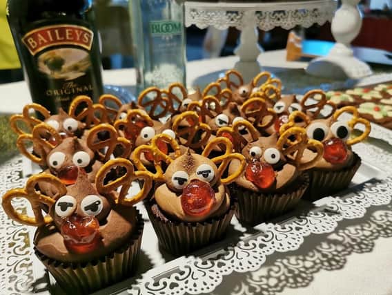 Boozy Bakers reindeer cupcakes proved popular