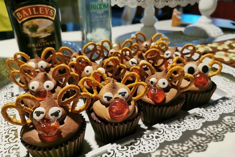 Boozy Bakers reindeer cupcakes proved popular