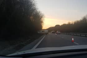 The incident took place roughly an hour ago. Picture: Sussex Roads Policing Unit