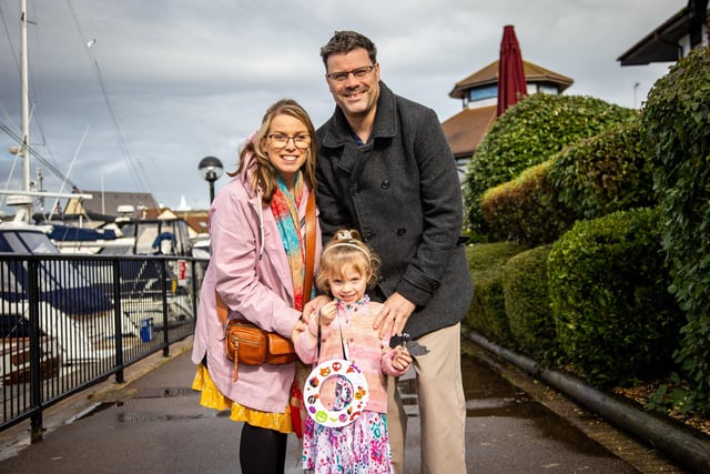 People flocked to Port Solent on Thursday to enjoy the half term entertainment, including arts and craft, face painting and magic shows.

Pictured - Eames Family from Drayton, with daughter Verity, 4

Photos by Alex Shute