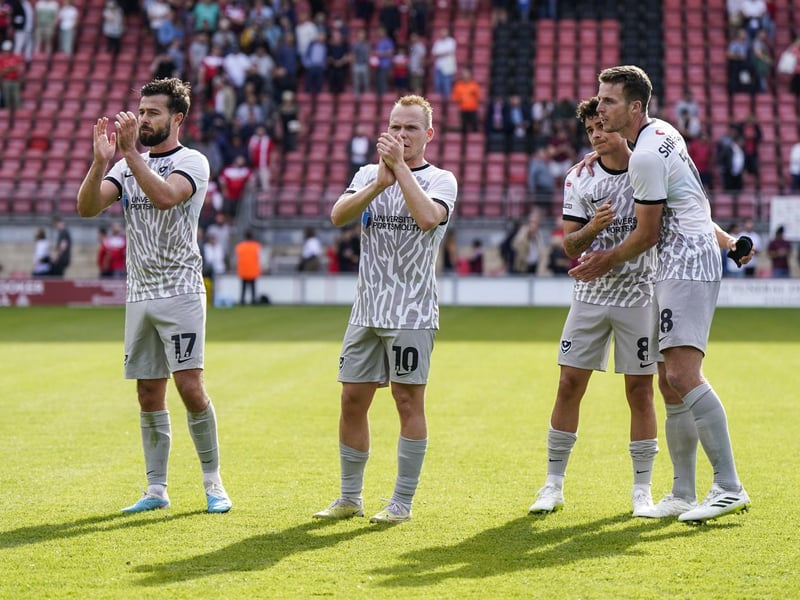 Joe Rafferty, Anthony Scully, Alex Robertson and Conor Shaughnessy at the final whistle