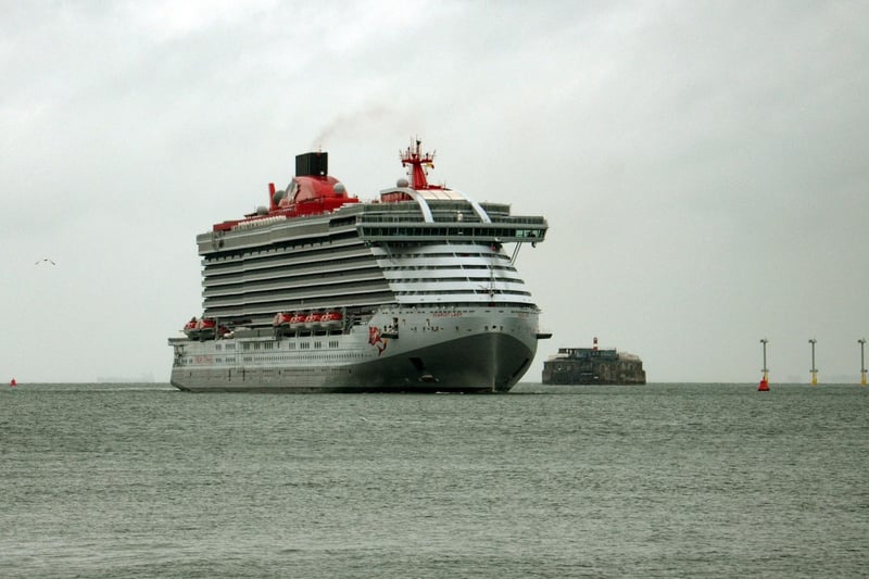 The Virgin cruise ship Scarlet Lady arriving in Portsmouth taken by Daniel Haswell