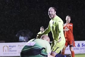 Connor Duffin hit a hat-trick in Horndean's win over Portland. Picture: Barry Zee