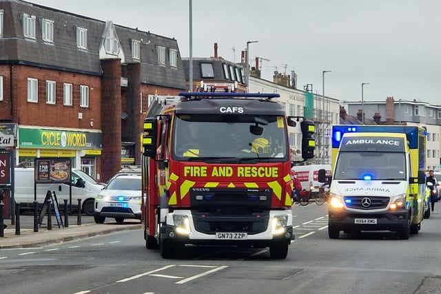 Police said minor injuries were reported at the scene.