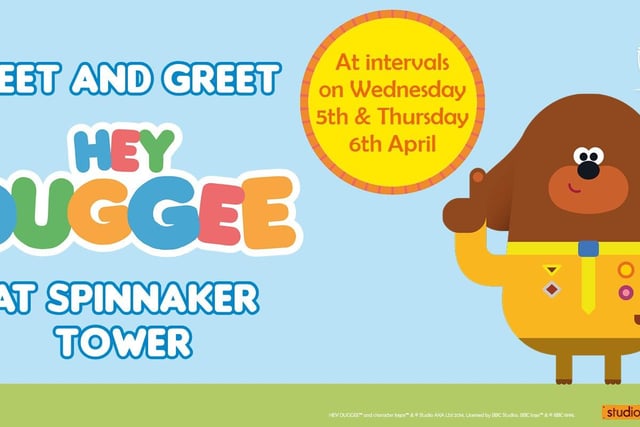 Two children’s TV favourites are to bring family fun to Portsmouth’s Spinnaker Tower this Easter holiday. Duggee, the big, lovable dog from the hit Cbeebies series ‘Hey Duggee’, will be at the Tower to meet and greet young visitors on April 5 and 6. The following week, JJ from the popular CoComelon series, will be there on April 12 and 13. Booking is essential for the meet and greets, which will run at 11am, 12pm, 1pm, 2pm and 3pm. Tickets are £11.50 per child – £6 for children under four years old – and £14.95 per adult. This cost includes general admission to the Tower, to be used at any time on the same day and an eggstra-special Easter activity trail. To book a meet and greet with JJ or Duggee, visit  bookings.spinnakertower.co.uk/book