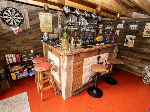 The bar at The Dog & Ball.