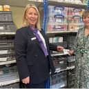 Janine Glanville, Taylor Wimpey Southern Counties (left), and Joanne Kondebeka, Chichester Foodbank