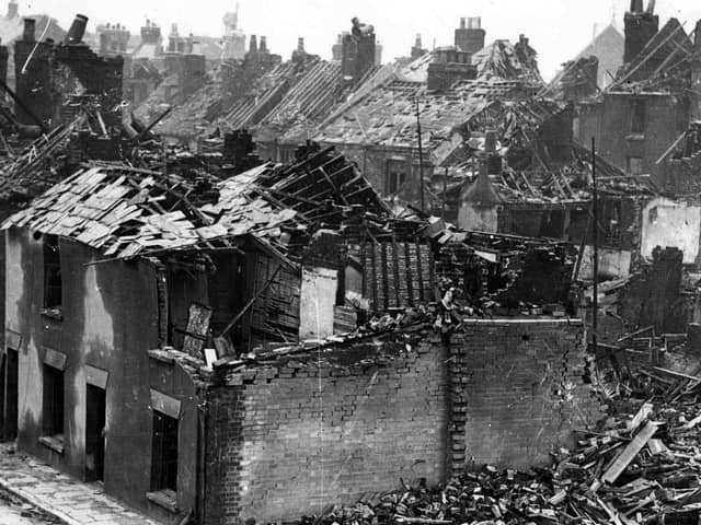 Conway Street, Landport during The Blitz