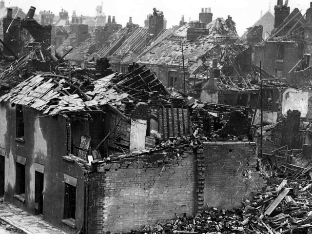 Conway Street, Landport during The Blitz