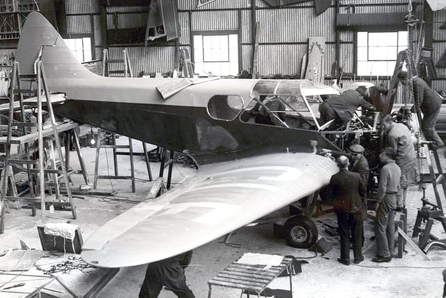 Plenty of activity in the Airspeed factory which dominated life at Portsmouth airport from 1932 until the company closed in 1968.
