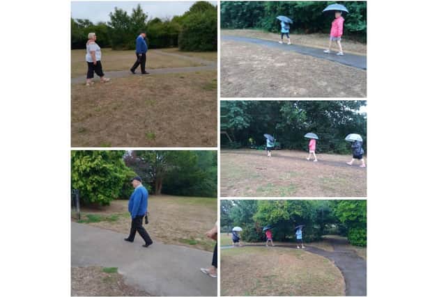 Gosport Walking For Health members are committed to joining in whether it is rain or shine