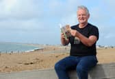 Peter McQuade (67) who now lives in Brighton but is originally from Hayling Island, has published a book called "Raw Hides and Sore Heads" on the Paris to Hayling Cycle Ride he completed in 1986.

Picture: Sarah Standing (171022-1492)
