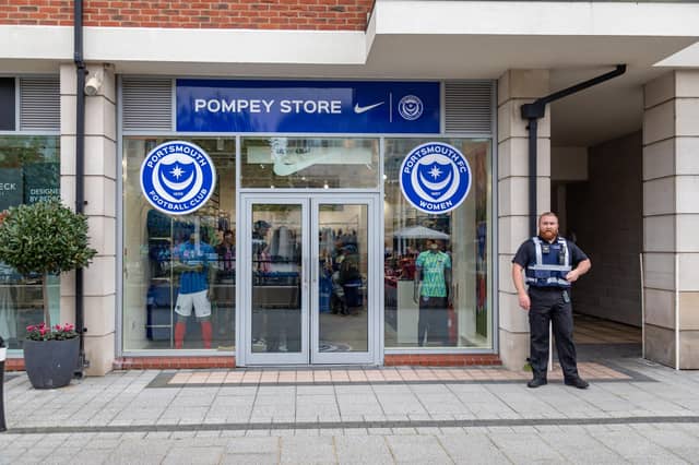The new Pompey Store in Gunwharf Quays opened its doors on November 1. The pop-up store will be open until the end of January. Picture: Mike Cooter (011124)