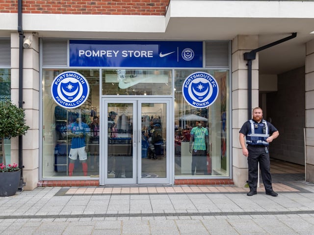 The new Pompey Store in Gunwharf Quays opened its doors on November 1. The pop-up store will be open until the end of January. Picture: Mike Cooter (011124)