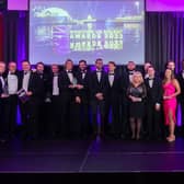 Winners gather on stage at last year's inaugural Maritime UK Solent Awards. Picture: Maritime UK Solent