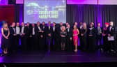 Winners gather on stage at last year's inaugural Maritime UK Solent Awards. Picture: Maritime UK Solent