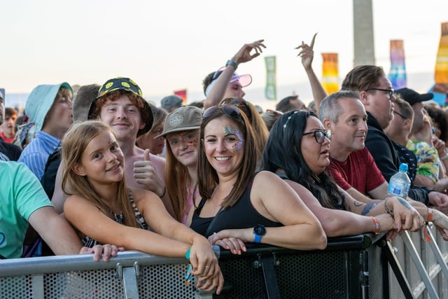 Crowds on the barrier for Bombay Bicycle Club on Friday night. Photos by Alex Shute