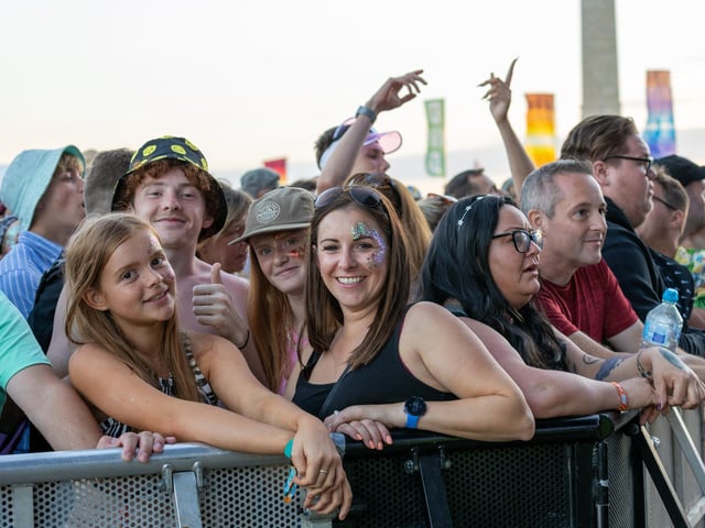 Crowds on the barrier for Bombay Bicycle Club on Friday night. Photos by Alex Shute