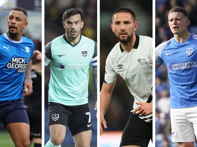 From left: Jonson Clarke-Harris, Marlon Pack, Conor Hourihane, Colby Bishop.