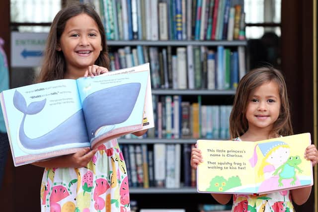 Sisters Angelina, seven, left, and Sarah Alipayo, four
Picture: Chris Moorhouse (jpns 310721-27)